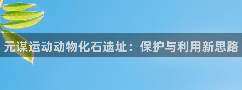 意昂体育4软件：元谋运动动物化石遗址：保护与利用新思