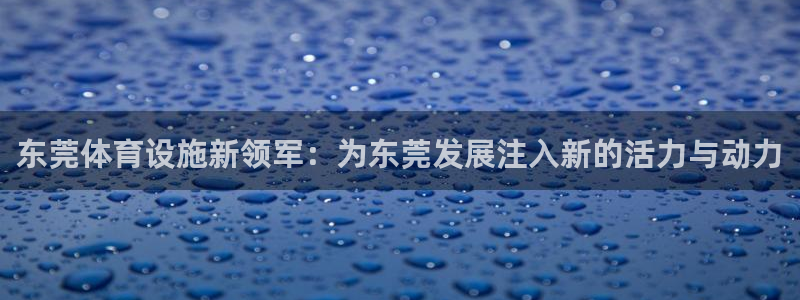 意昂4开户：东莞体育设施新领军：为东莞发展注入新的活
